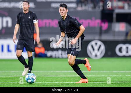 18-03-2023: Sport: Emmen v Sparta  EMMEN, NETHERLANDS - MARCH 18: Jeremy van Mullem (Sparta Rotterdam) during the match Eredivisie FC Emmen and Sparta Stock Photo