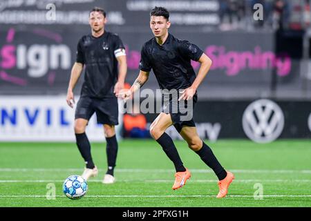 18-03-2023: Sport: Emmen v Sparta  EMMEN, NETHERLANDS - MARCH 18: Jeremy van Mullem (Sparta Rotterdam) during the match Eredivisie FC Emmen and Sparta Stock Photo