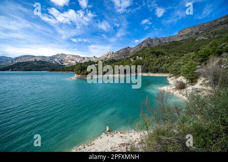 Guadalest reservoir near Beniarda, Alicante, Spain Stock Photo