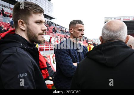 Antwerp's Toby Alderweireld pictured before a soccer match between Royal Antwerp FC and Sporting Charleroi, Sunday 19 March 2023 in Antwerp, on day 30 of the 2022-2023 'Jupiler Pro League' first division of the Belgian championship. BELGA PHOTO TOM GOYVAERTS Credit: Belga News Agency/Alamy Live News Stock Photo