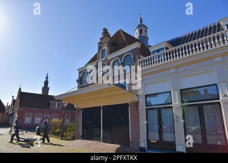 Edam, Netherlands. February 2023. The cheese market in Edam, Holland. High quality photo Stock Photo