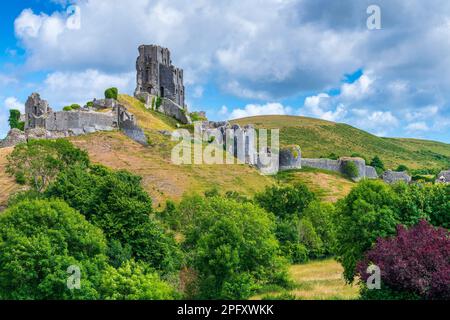 Corfe Castle, Dorset, England, United Kingdom, Europe Stock Photo