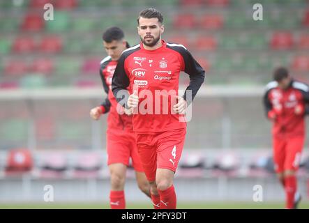 Oberhausen, Deutschland. 19th Mar, 2023. firo : 03/19/2023, football, soccer, 3rd division, 3rd Bundesliga, season 2022/2023, BVB II, Borussia Dortmund II - FSV Zwickau Robin Ziegele, half figure Credit: dpa/Alamy Live News Stock Photo