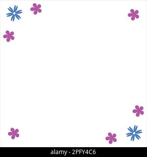 Floral border design Stock Vector