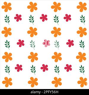 Flower design pattern. Colorful floral design pattern. Floral design pattern. Floral pattern Stock Vector