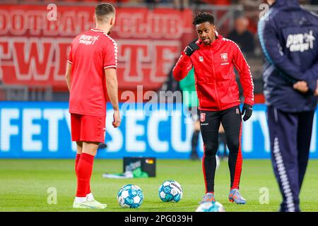 19-03-2023: Sport: Twente v AZ  ENSCHEDE, NETHERLANDS - MARCH 19: Virgil Misidjan (FC Twente) during the match Eredivisie FC Twente and AZ Alkmaar at Stock Photo