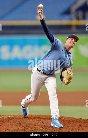 Tampa Bay Rays Christian Bethancourt flies out in the fourth inning of a  spring training baseball game against the Toronto Blue Jays in St.  Petersburg, Fla., Sunday, March 19, 2023. (AP Photo/Gerald