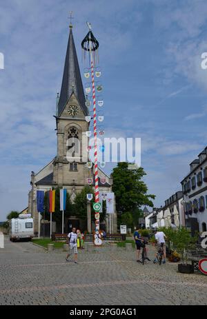 Bischofsgruen, Fichtelgebirge, Upper Franconia, Bavaria, Germany Stock Photo