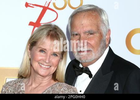 March 17, 2023, Los Angeles, CA, USA: LOS ANGELES - MAR 17: Laurette Spang-McCook. John McCook at the 50th Anniversary of The Young and The Restless at the Vibiana on March 17, 2023 in Los Angeles, CA (Credit Image: © Kay Blake/ZUMA Press Wire) EDITORIAL USAGE ONLY! Not for Commercial USAGE! Stock Photo