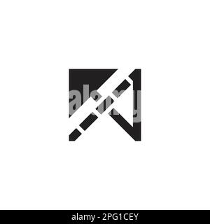 letter n red arrow motion stripe logo vector Stock Vector