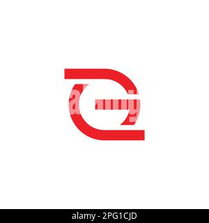 letter g rotate geometric arrow up logo vector Stock Vector