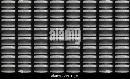 Retro tv screen set glitch noise grain distortion Stock Photo