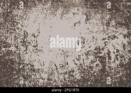 Grunge texture. Brown distressed brushed old wall vector background. Stock Vector
