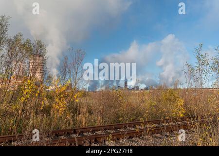 metallurgical production, the concept of ecology Stock Photo
