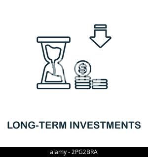 Long-Term Value icon. Monochrome sign from digital transformation ...