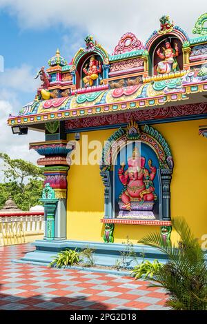 Sri Vinayagur Seedalamen Kovil Mandir Temple, Mahebourg, Mauritius Stock Photo