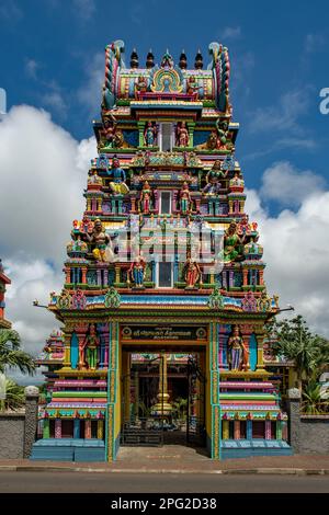 Sri Vinayagur Seedalamen Kovil Mandir Temple, Mahebourg, Mauritius Stock Photo