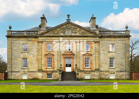 Boswell's Auchinleck House, an 18th century mansion designed by Robert Adam and Thomas Boswell, to be the family house of the Auchinleck Estate, Stock Photo