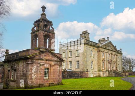 Boswell's Auchinleck House, an 18th century mansion designed by Robert Adam and Thomas Boswell, to be the family house of the Auchinleck Estate, Stock Photo