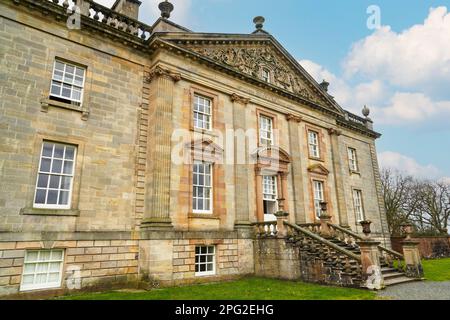 Boswell's Auchinleck House, an 18th century mansion designed by Robert Adam and Thomas Boswell, to be the family house of the Auchinleck Estate, Stock Photo