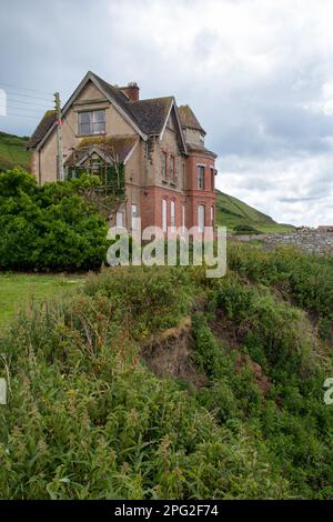 Seafield House (The Haunted House), Westward Ho!, North Devon, UK Stock Photo