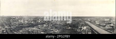 Regina Tornado June 30, 1912 Stock Photo