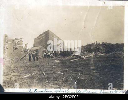 Regina tornado of 1912 Stock Photo