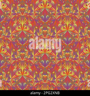 Polygonal abstract triangular flower pattern background design Stock Vector