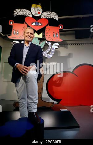 Artist and designer Jean-Charles de Castelbajac poses in front of