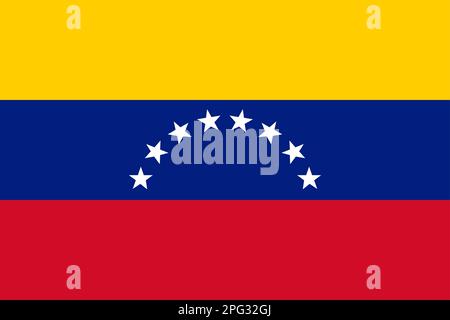 Flag of Venezuela. Civil variant. Vector. Accurate dimensions, element ...