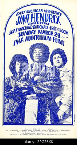 Jimi Hendrix Experience Concert Poster For Ellis Auditorium tylko-nie-m-w-nikomu-poster-3-goldposter