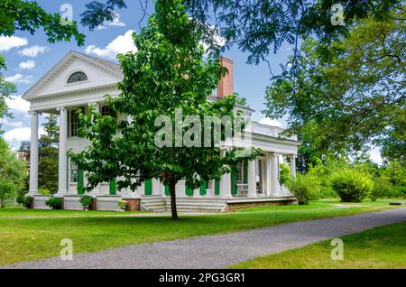 Livingnston-Backus House. Genesee Country Village & Museum. Mumford, New York. Stock Photo