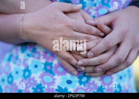 Engagement close up Stock Photo