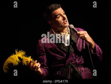 Troy Hawke, The Greeter's Guild, Stand Up Comedian, Sigmund Troy'd UK Tour, Southend-on-Sea, Essex © Clarissa Debenham / Alamy Stock Photo