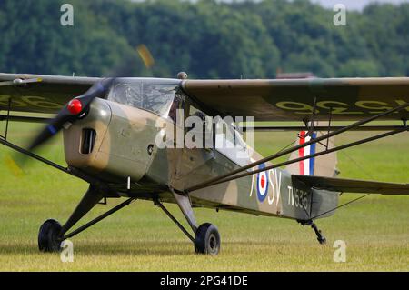 Auster AOP6, Shuttleworth Air Display, Old Warden, Biggleswade, Bedfordshire, England, United Kingdom, Stock Photo