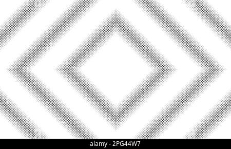 Halftone square border pattern background, dots texture Stock Vector