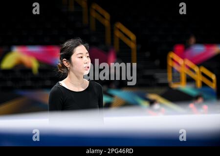 Haein LEE (KOR), during Women Practice, at the ISU World Figure Skating Championships 2023, at Saitama Super Arena, on March 20, 2023 in Saitama, Japan. Credit: Raniero Corbelletti/AFLO/Alamy Live News Stock Photo