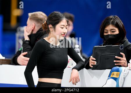 Haein LEE (KOR), during Women Practice, at the ISU World Figure Skating Championships 2023, at Saitama Super Arena, on March 20, 2023 in Saitama, Japan. Credit: Raniero Corbelletti/AFLO/Alamy Live News Stock Photo