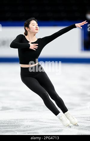 Haein LEE (KOR), during Women Practice, at the ISU World Figure Skating Championships 2023, at Saitama Super Arena, on March 20, 2023 in Saitama, Japan. Credit: Raniero Corbelletti/AFLO/Alamy Live News Stock Photo