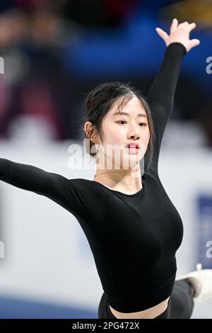 Haein LEE (KOR), during Women Practice, at the ISU World Figure Skating Championships 2023, at Saitama Super Arena, on March 20, 2023 in Saitama, Japan. Credit: Raniero Corbelletti/AFLO/Alamy Live News Stock Photo