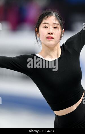 Haein LEE (KOR), during Women Practice, at the ISU World Figure Skating Championships 2023, at Saitama Super Arena, on March 20, 2023 in Saitama, Japan. Credit: Raniero Corbelletti/AFLO/Alamy Live News Stock Photo