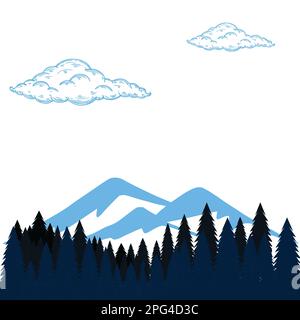 Mountain view Stock Vector