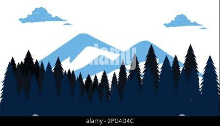Mountain view Stock Vector