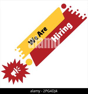 Hiring poster Stock Vector