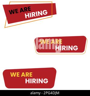 Hiring banner Stock Vector