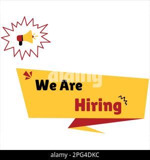 Hiring poster Stock Vector