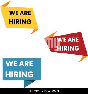 Hiring poster Stock Vector