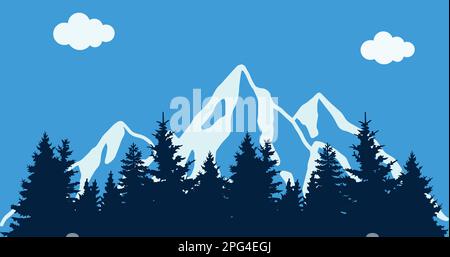 Mountain view Stock Vector