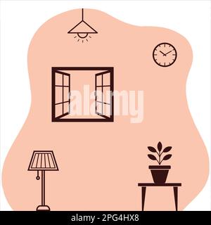 Living Room Stock Vector