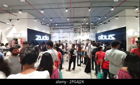Mumbai, India, March 2023: Large number of customers inside the